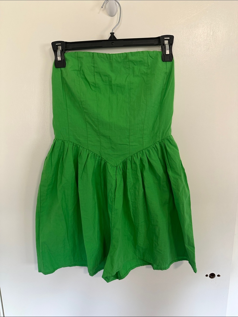 Forever 21 Bright Green Strapless Romper Size Small